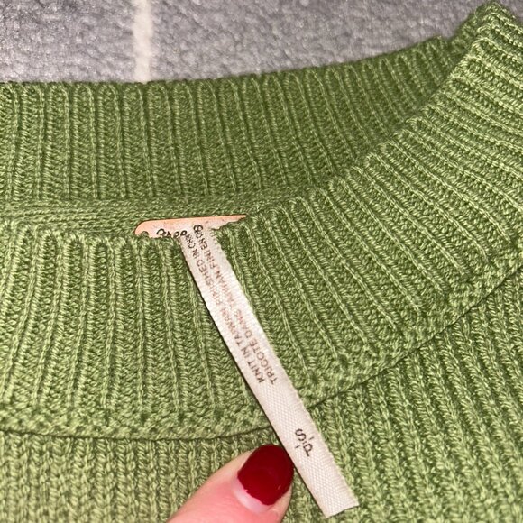 Free People Easy Street Oversized Tunic Green Size Small - Picture 3 of 4